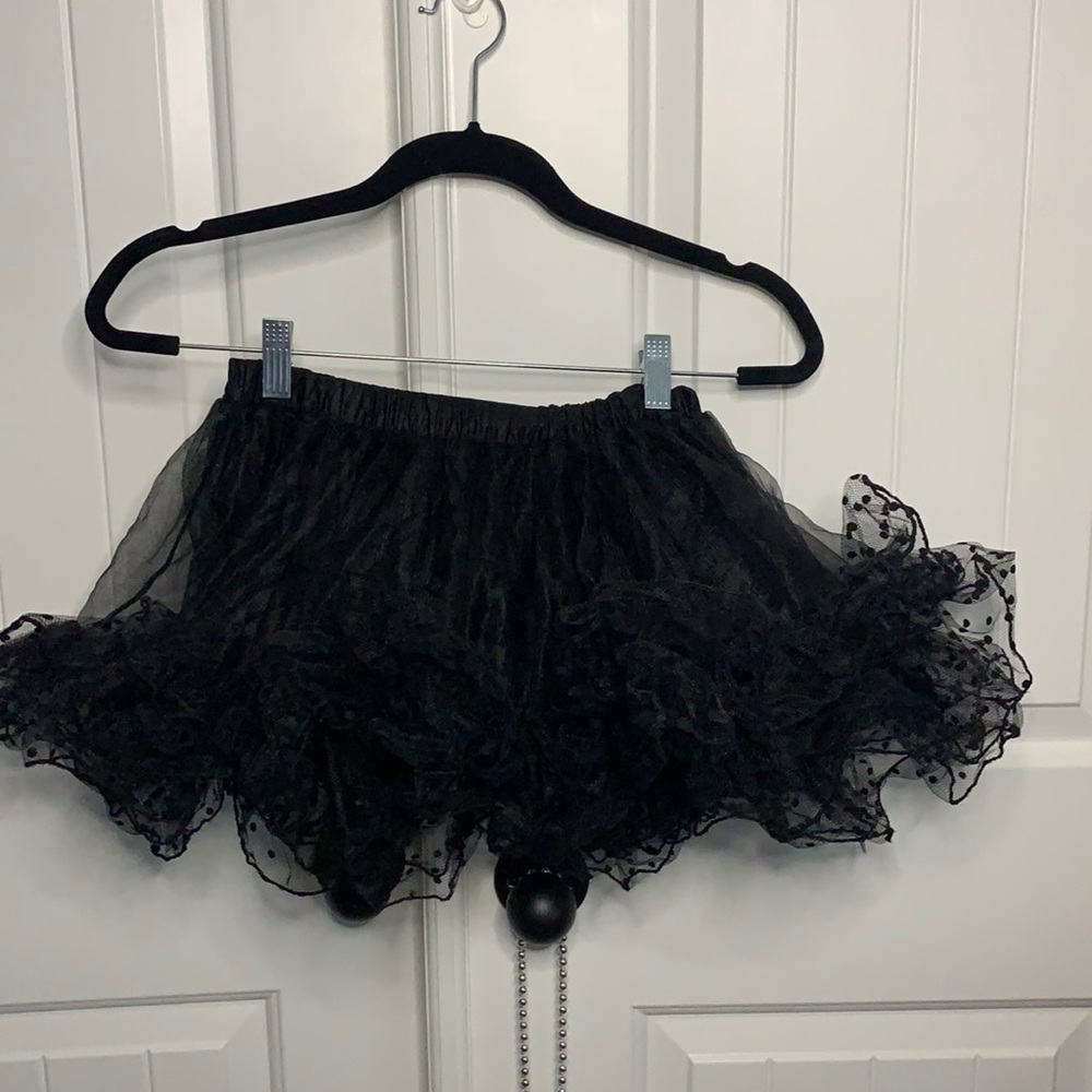 Black tutu skirt see-through/liner